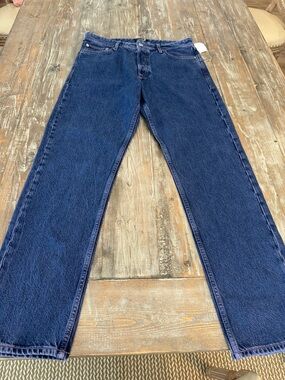 Jack & Jones Dark Blue Straight Jeans with a purple look